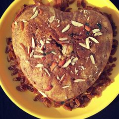A picture of Wheat flour Dry fruits cake.
