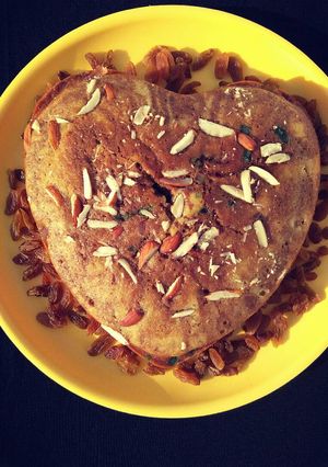 A picture of Wheat flour Dry fruits cake.