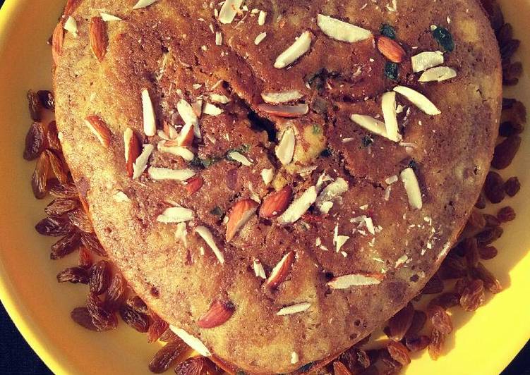 Steps to Prepare Quick Wheat flour Dry fruits cake