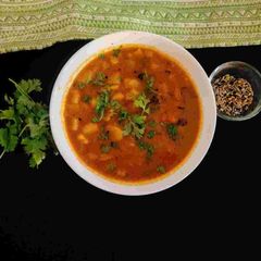 A picture of Panch phoron aloo sabji.