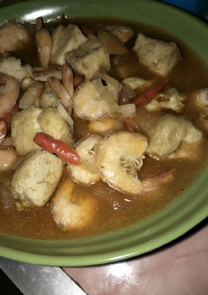 Foto resep Asam manis Udang tahu