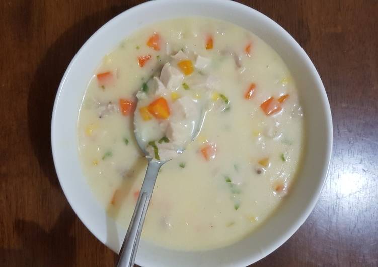 Cream soup / krim sup ala kfc