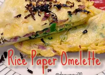 Resep Mudah Rice Paper Omelette Enak Bergizi