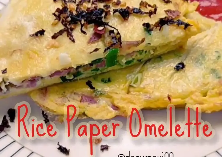 Resep Mudah Rice Paper Omelette Enak Bergizi