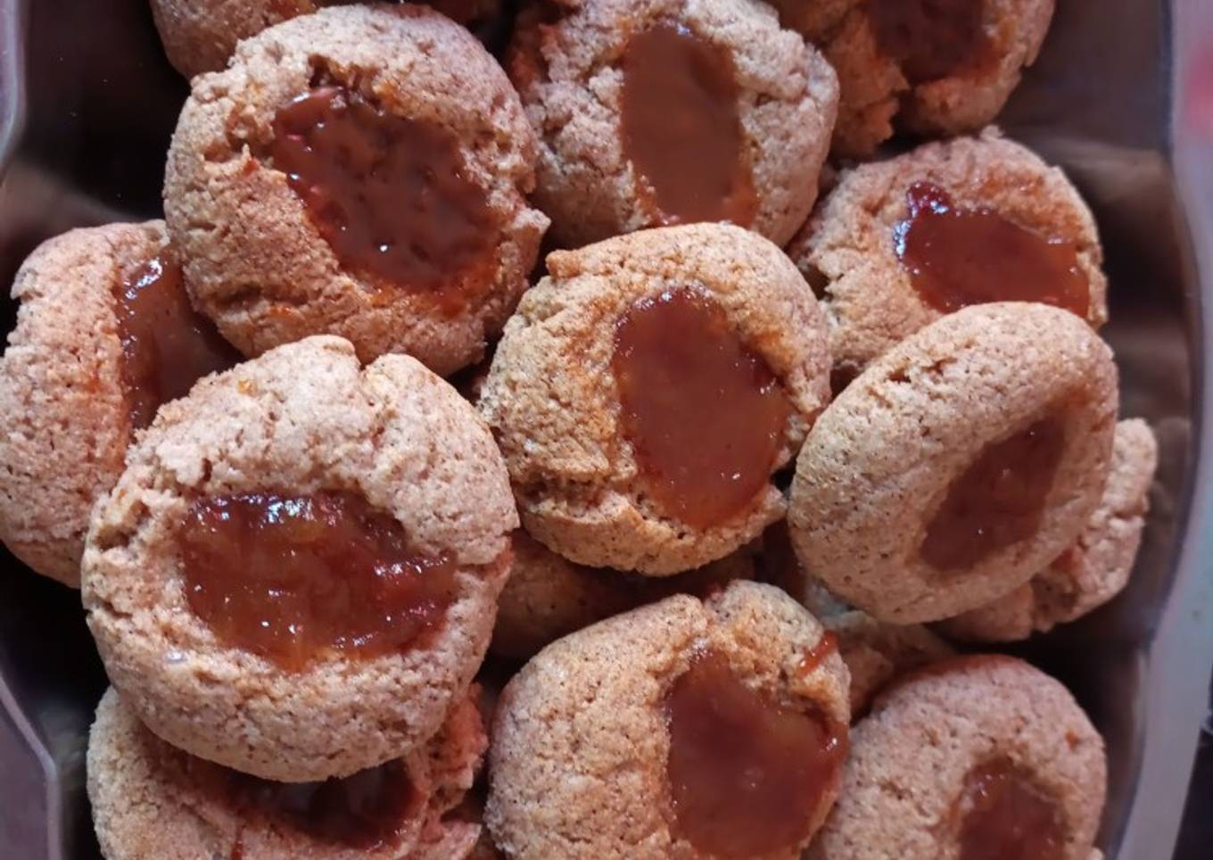 Pepas integrales sin huevo de batata y dulce de leche