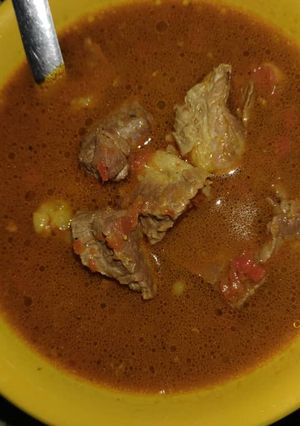 A picture of One pot Meat pepper soup.