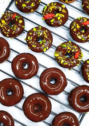Foto de Vegan Mocha Mini Donuts