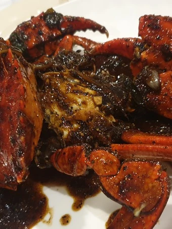 Langkah Mudah untuk Menyiapkan Resep Kepiting lada hitam rocker yang Sempurna Anti Ribet, Uenak Banget