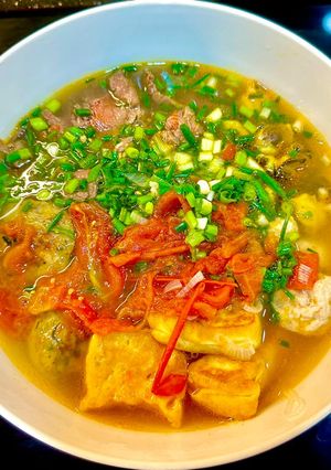 Hình của món Bún ốc bò.