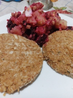 Una foto de Hamburguesas de soja caseras (veganas)