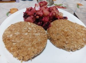 Una foto de Hamburguesas de soja caseras (veganas)