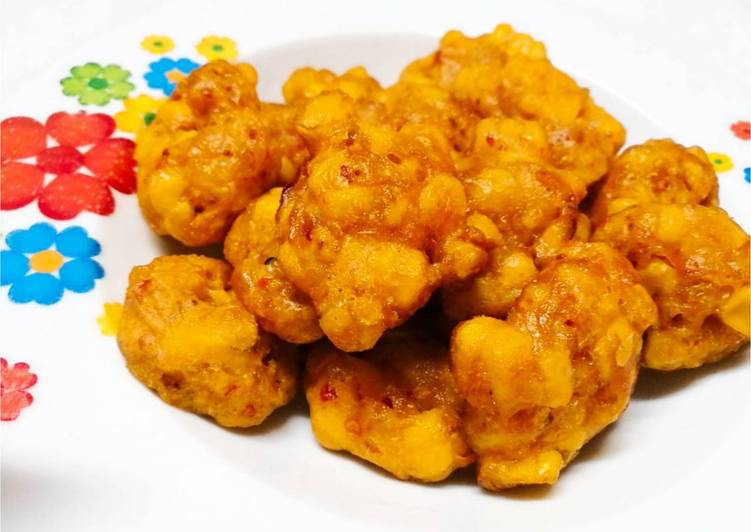 🌽ข้าวโพด​หวานทอดพริกแกง🌶️