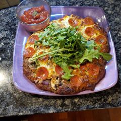 A picture of KETO-Chicago Style Deep Dish - Mushroom and Onion.