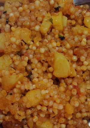 A picture of Sabudana khichdi.