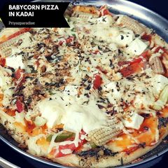 A picture of Babycorn Pizza in Kadai.
