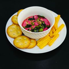 A picture of Beetroot Yogurt Dip.