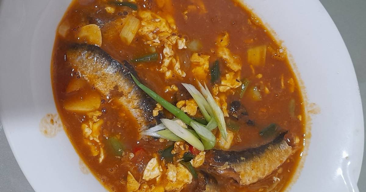 Resep Sarden Kuah Pedas Telur Orak Arik Paling Praktis dan Simple
