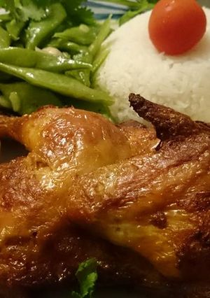 Hình của món Gà nướng mật ong.