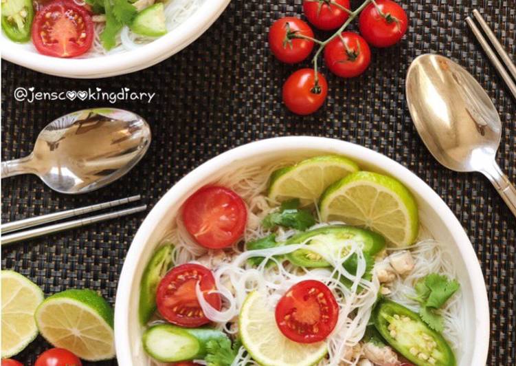 Recipe of Speedy Thai Rice Noodles Soup