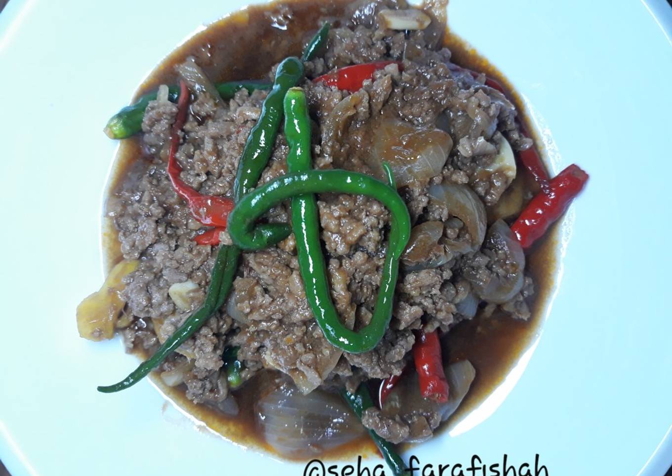 Daging cincang teriyaki