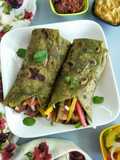 Creamy tofu in mint wraps
