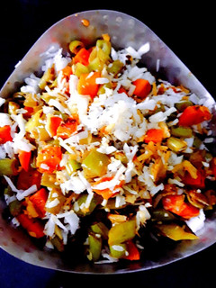 A picture of Carrot-Beans-Coconut Vepudu.