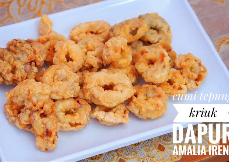 Resep Cumi tepung kriuk simple enak Lezat
