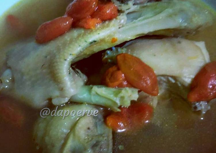 Resep Sup Ayam Kampung Goji Berry #BikinRamadanBerkesan, Enak Banget
