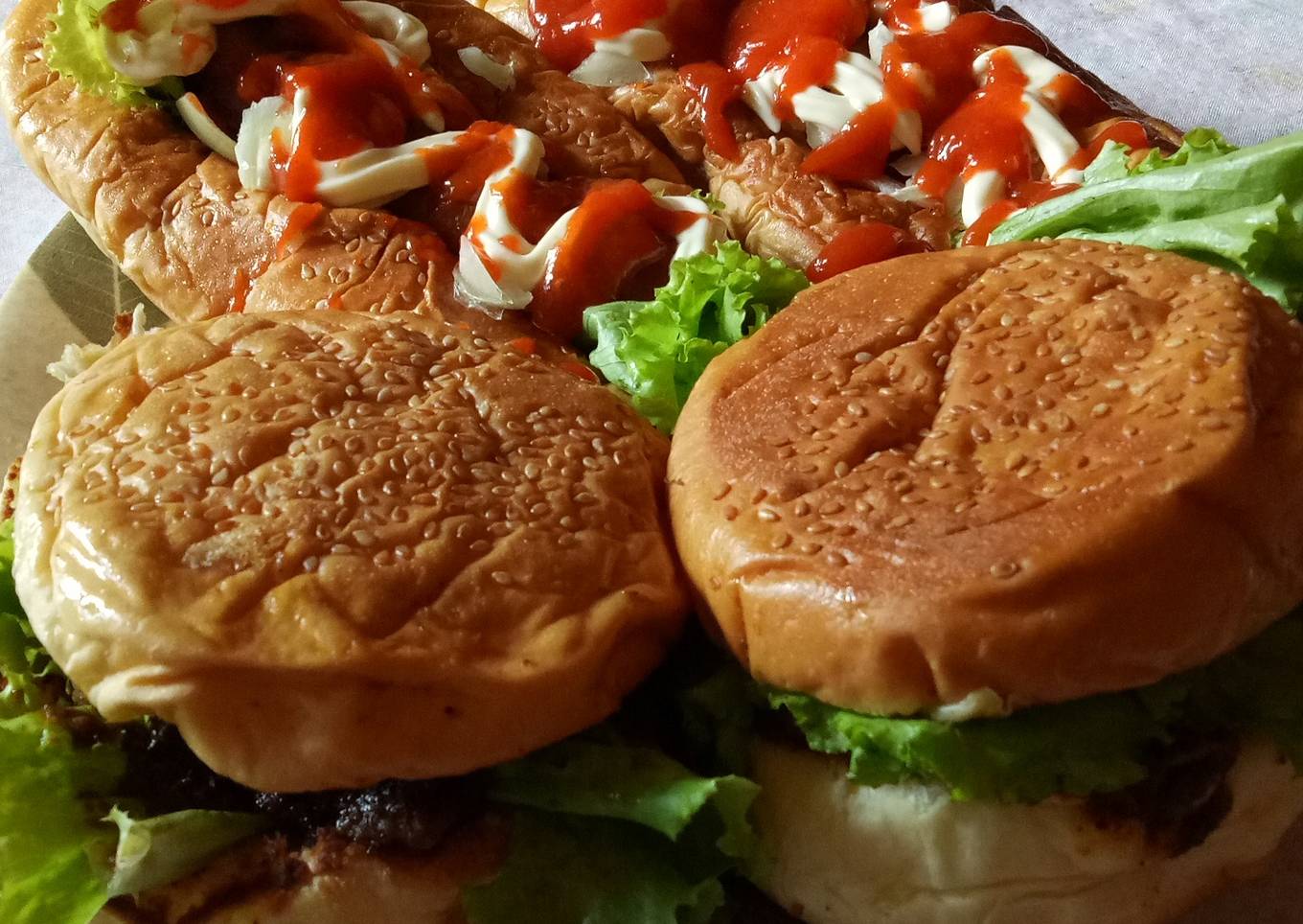 Burger rendang
