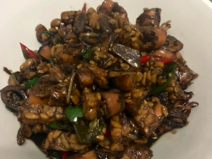 Langkah Gampang Membuat Resep  Orek tempe cumi yang Lezat Sekali, Enak