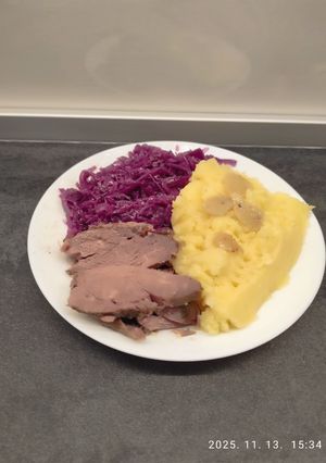 Sült liba mell fokhagymával recept fotója