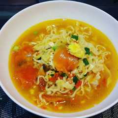 A picture of Seblak Mie Telor Kerupuk ala Chef Restu.