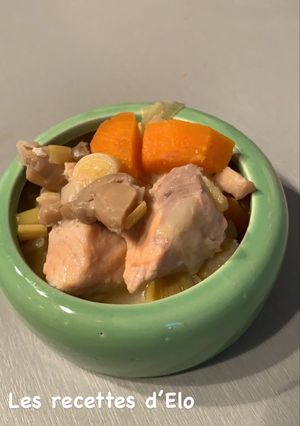 Une photo de Blanquette de saumon au Cookeo