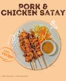 Pork and Chicken Satay