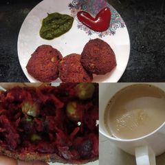 A picture of Beetroot cutlet.