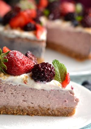 Feketeszedres sajttorta recept fotója