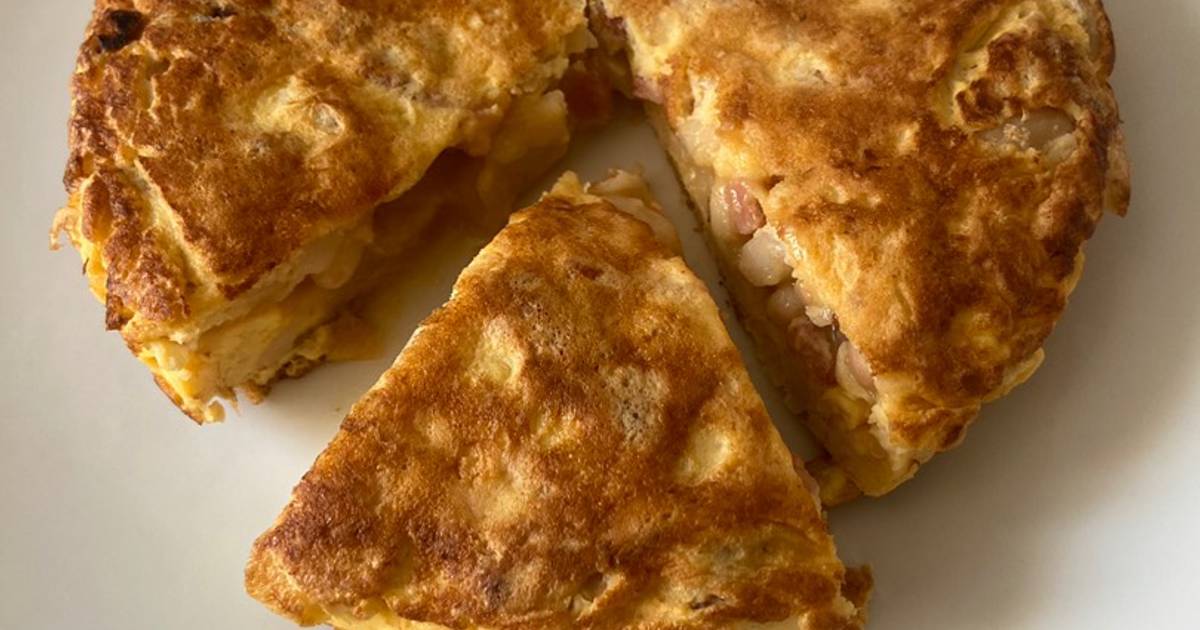 Tortilla de judías blancas con bacon Receta de Ana martinez catalan