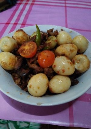 Foto resep Orek ati telur puyuh