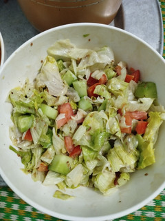 Hình của món Salad sốt mè rang.