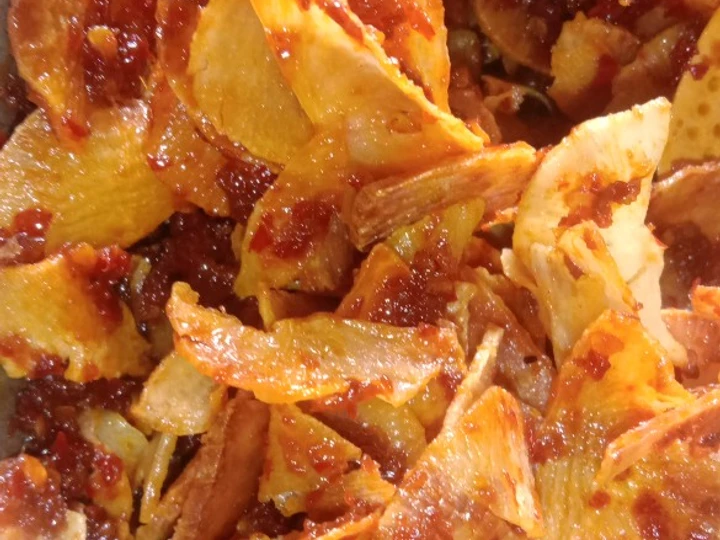 Cara Gampang Membikin Resep Keripik singkong pedas manis endulss by Bini Aceng yang Sempurna Anti Ribet, Bikin Ngiler