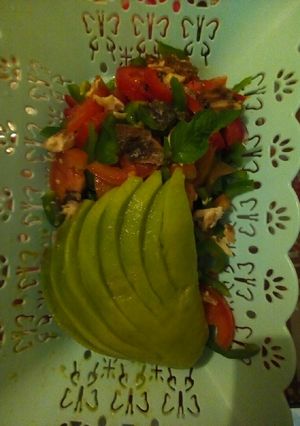 A picture of Fish salad.