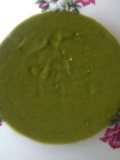 Una foto de Crema de espinacas