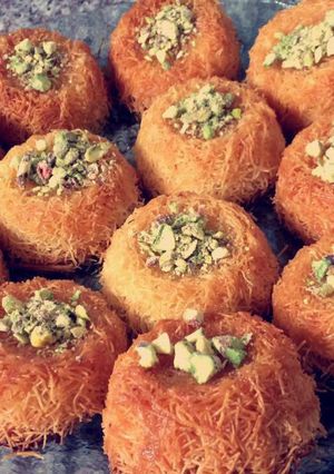 صورة لوصفة كنافة كب كيك ☺🌷