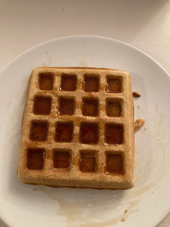 Una foto de Waffles de avena