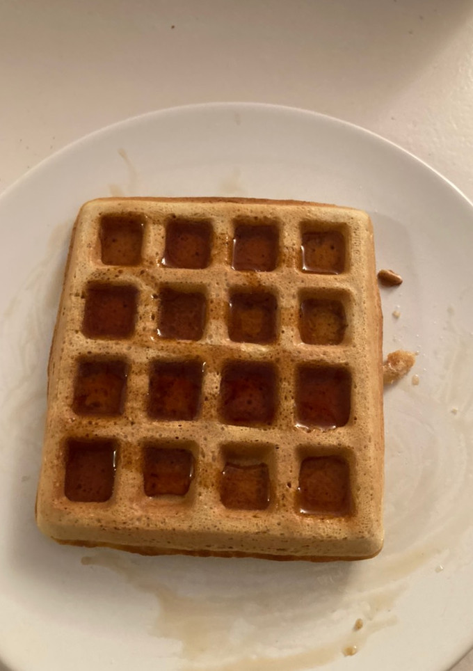 Una foto de Waffles de avena