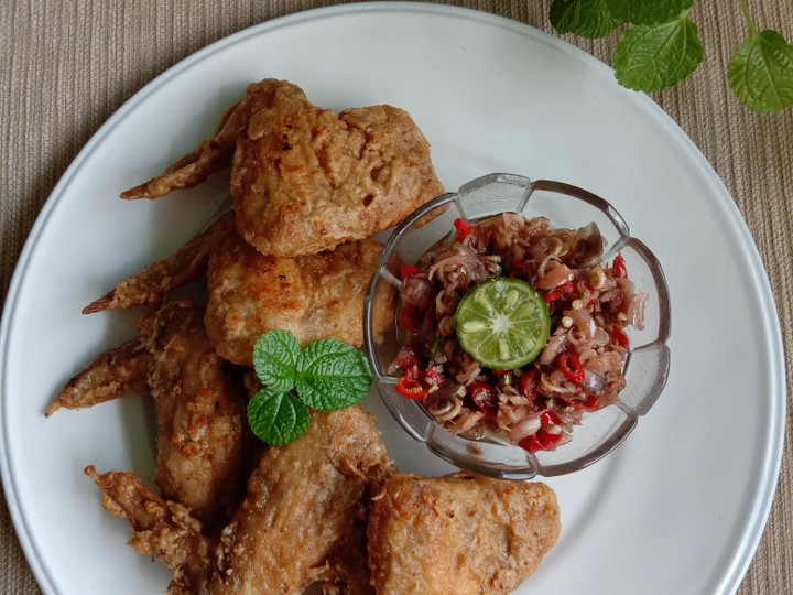 Resep 158. Ayam Goreng Ketumbar Sambal Matah, Bikin Ngiler