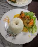 Pollo con naranja y mostaza