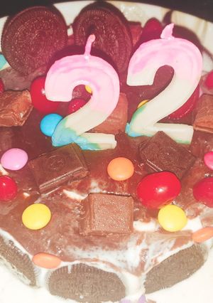 ডেকোরেটেড চকলেট কেক(decorated chocolate cake recipe in Bengali) রেসিপির প্রধান ছবি