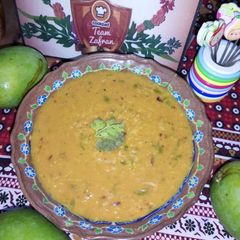 A picture of Masoor keri ki khati meethi daal.