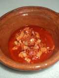 Chorizo y papas con caldillo de jitomate, no pica, a la Mexicana las Correa